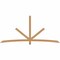 Ekena Millwork Alberta Timber Gable Bracket, Western Red Cedar, 108"W x 49"H x 1 1/2"D x 3 1/2"F, 11/12 Pitch GBW108X49X0204ALB00SWR - alternate 1